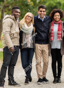 Adults Standing on Trail