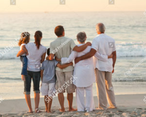 Family on Beach