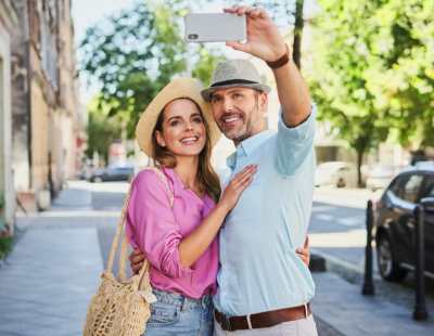 Couple taking Selfie